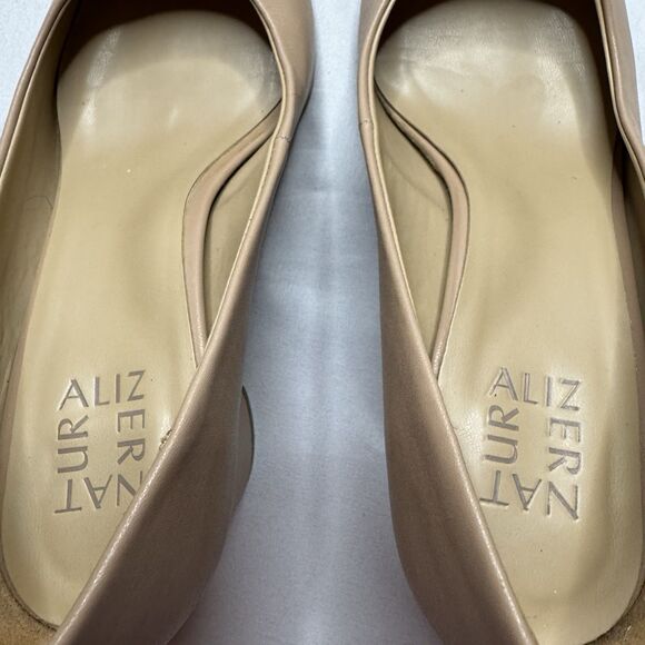 Naturalizer Nude Square Toe Block Heel Pumps Shoes Career Casual Size 7.5W - Picture 4 of 15